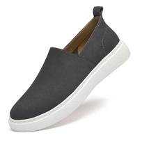 Fashion Spring White Sole Loafers Outdoor Casual Sports Shoes Suede Brand Designer Leather Shoes Soft Sole Comfort Walking Men's Shoes 45 chaki