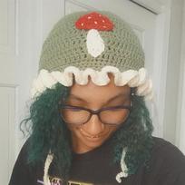 Hand-crocheted Gingerbread Man Hat Christmas Gingerbread Man Hat Adult 57-59cm