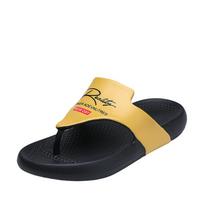 Fashion High quality men's flip-flops Summer beach sandals Fashion breathable casual slippers non-slip outdoor casual bathroom shoes 40-41 beige