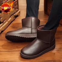 Fashion Winter Platform Men's Boots With Fur Warm Male Shoes Original Deals High Quality Size 45 Cheap In Promotion Hot Selling Fashion 39