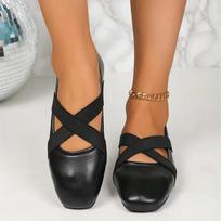Fashion Leather Women Ballet Dance Shoes Flats Shallow Casual Shoes Woman 2024 Autumn Dress Mary Jane Shoes New Walking Mujer Zapatos 35 juoda
