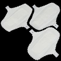 3 vnt. daugkartinio naudojimo medvilniniai menstruacinio audinio higieniniai kelnaičių įklotai moteriški higienos įklotai one size white