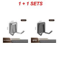 2SETS Viscose Hook Bilateral Easy Installation Convenient Smooth Moisture Proof Bathroom Hook Strong Load-bearing Capacity
