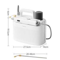 5L Garden Sprayer Electric ,Mini Atomization Sprayer Pesticide Spray Watering Flower Electric Tools for 2200mAh Lithium Battery white