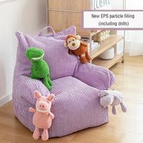 Corduroy Lazy Chair Fabric Balcony Tatami EPS Padded Small with Footrest Cushion Sofa Modern Simple Beanbag Sofa