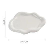 Jewelry Dish Creative White Cloud Shape Ceramic Plate Carving Plaster Decor Watch Keys Tray Holder Household Storage Ornament sidabras