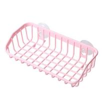Wash Multifunctional Suction Cup Dishwashing Sponge Holder Hanging Storage Rack Drain Rack Sink Shelf Kitchen Accessories Tool white