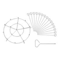 Grills Dehydration Racks,Skewer Stand Suitable for Ninja Foodi 8 Quart Air Fryer Accessories CHINA white