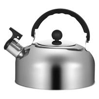 3L Stainless Steel Whistling Tea Kettle Water Boiler Heat-Resistant Flat Bottom Teapot Camping Pot for Induction Stove Gas Stove 3L sidabras