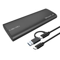 USB3.1 M.2 SATA SSD Enclosure Mobile Case Supports NGFF/NVME Protocol To Type-C Portable External SSD Box Gen2 10Gbps M-Key