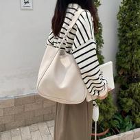 Tote Bags Women's Fashion Shoulder Bags Bucket Bag High Capacity Leisure Versatile Mother Baby Bag Korean Commuter Axillary Bags gray