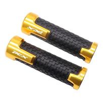 22mm Handlebar Motorcycle Rubber Carbon Hand Grips For PIAGGIO Beverly 300 ZIP50 Liberty125 150 FLY150 MP3 500 VESPA Handgrips gray