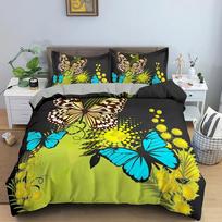 Butterfly patalynės komplektas Daisy Pattern Antklodės Užvalkalas Miegamojo Antklodės Užvalkalai Vienviečiai Dviejų Dviejų Antklodžių Užvalkalai Namų tekstilė 70x133cm 2pcs white