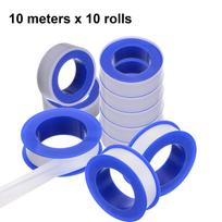 5/10/30 roll PTFE water pipe tape oil-free tape sealing tape accessories screw sealing tape home improvement utility plumbing 12mm&10M&Other