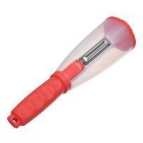 Multifunctional Storage Type Peeling Knife Peeling Knife with Storage Tube Peeler Peeling Apple Supplies Household Peeling Knife raudona