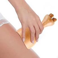 Wooden Massager Gua Sha Tool Manual Handheld Professional Hair Brush with Beads Body for beige