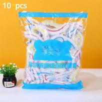 Spalvingas vienkartinis maisto dangtelis Saran Wrap žarnos dangtelis Maistinis šviežiai išlaikomas plastikinis maišelis Virtuvės šaldytuvo priedai 10pcs