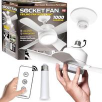 Ceiling Fan With Led Light E27 30W Socket Fan Smart Remote Control 1000Lm 5000K Bulb Fan Lamp For Bedroom Living Room Kitchen AC 110-240V gray