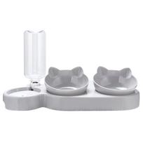 3 in 1 Cat Feeder Automatic Water Dispenser Double Bowl Pet Bowl for Small Dogs Cats Pet Food Container Cat Accessories