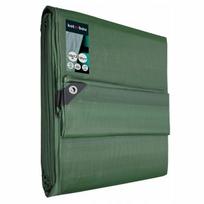 Outdoor Protection Tarpaulin - Polyethylene - 10 x 12 m - Olive Green - 110 g/m² - UV Resistant Tarpaulin - KOTARBAU Trailer Tarpaulin žalia