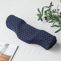 Neck Pillow Cervical Pillow Cylindrical Memory Foam Stiff Neck Pain Relief Sleeping Travel Bolster Pillow for Bed Back Sleepers 45x15 gray