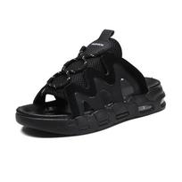 Baskette Men's Leather Summer Flip Flops High-End Sports Shoes White Clogs Summer Man Wide-Footed Sandal Plat Buy Tennis Teen 47 gray