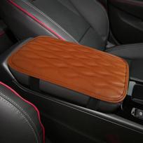 Automobilio centrinės konsolės dangtelis PU oda centrinė konsolė automobilio sėdynės porankiai dėžutės pagalvėlės su elastine juostele automobilio porankio dangtelio apsauga black