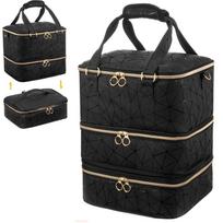 Premium Sense Of Removable Large Capacity 3 Layers Nail Polish Storage Bag Can Be Stored 84 Bottles Of Nail Light Box juoda