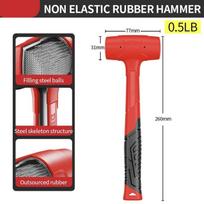 Rubber Hammer for Tiling Floors Tiles Non Elastic Hammers Wooden Handles Rubber Furniture Installation Hammers