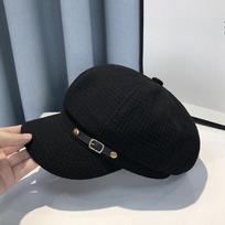 Black And White Classic Women'S Berets Woven with Exquisite Craftsmanship, Fashionable Embossed Beret Style,  And Fashionable Berets for Women Average size (56-58cm) juoda