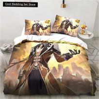 3D Print Anime Tokyo Ghoul Bedding Set Single Twin Full Queen King Size Hip Hop Anime Bed Set Teenager Bedroom Duvet cover Sets EU single(135x200cm)