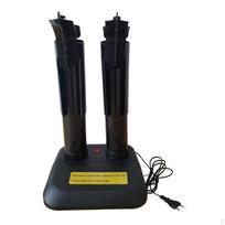 Household Shoe Dryer Portable Electric Foot Warmer for Boots Ski Socks black