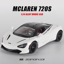 1/24 mastelio McLaren 720S lydinio modelis sportinis automobilis metalinis žaislinis automobilis serijos kolekcija simuliacinis garsas ir šviesa žaislinis automobilis madingi papuošalai berniuko dovana