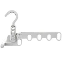 Foldable Drying Rack Portable Folding Travel Hanger Clothes Travel Hangers Hanging Rack with 5 Holes for Hotel Camping Travel 1 PCS pilka spalva