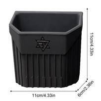For Tesla Model 3 / Y Dashboard Mini Storage Box Silicone Trash Can For Tesla Car Phone Case Silent Sticky Auto Storage Pocket