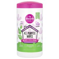 Dapple Baby, multipurpose wet wipes, lavender, 75 sheets white