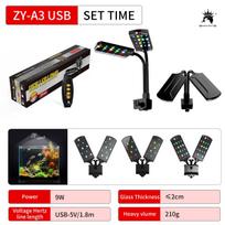 110V-240V double head Fish tank light grass tank light  energy-saving waterproof lighting mini clip light aquarium spectrum LED EU Plug