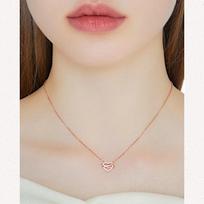 J.ESTINA Aether Heart Necklace – Romantic and Elegant Jewelry for Women beige