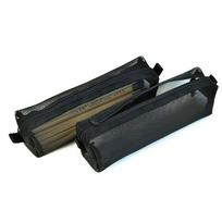 ylon Mesh Pencil Pen Holder Case Bag Black for Students pilka