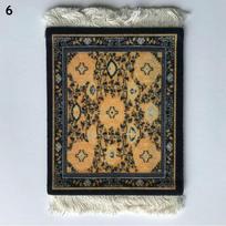 Rankų darbo bohemiškas stalo kilimėlis INS Persian Retro Neslystantis valgomojo stalo kilimėlis Virtuvės priedai Dekoracija Namų padėkliukas 9x11cm black