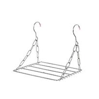 367A Balcony Folding Shoe Drying Rack Clothes Airer Stainless Steel Laundry Underwear Towel Storage white