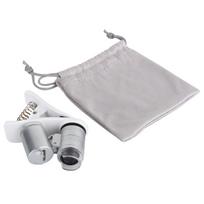 60X Magnifying Glass  Mobile Phone Lens Camera LED Microscope Magnifier with  Clip For iphone