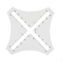 Akrilinė skaidri tankio liniuotė Vilnos pavyzdys Audimo skaičiuoklė Quilting įrankis Piešimas Pasidaryk pats white