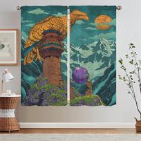 Black Out Curtains Salon 2 Pieces Guardian Condor Cheap Things With Free Shipping for Home Partition Children's Room Curtains W50xH70cmx2pcs-CL