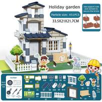 403pcs Building House Villa Model Clay Brick Block Building House Theme Building Blocks Educational Toy Set Gifts