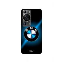 Coque - Maniacase - Huawei P60 - Logo BMW - Noir et bleu brillant - Souple juoda