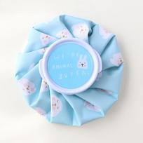 Cloth Ice Pack Household Folding Ice Pack Cartoon Thickening Leakproof Hot Water Bag Cold And Hot Compress Physiotherapy Bag mėlyna