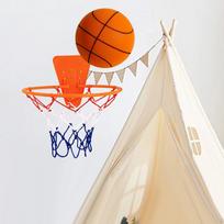 Noiseless Basketball Hoop Set for Family Fun Orange Size 5 beige