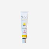 Beaute Melasma-X Vita-Kolageno Toną Sulyginantis Apsauginis Kremas nuo Saulės SPF50+ PA+++, Anti-Senėjimo, Drėkinantis, Korėjietiška Kosmetika, Kbeauty, mėginys