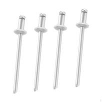 4 Pieces Car Rosette Rivets Door Tags Auto Repair Parts Accessory Utility Multipurpose Wear Silvery